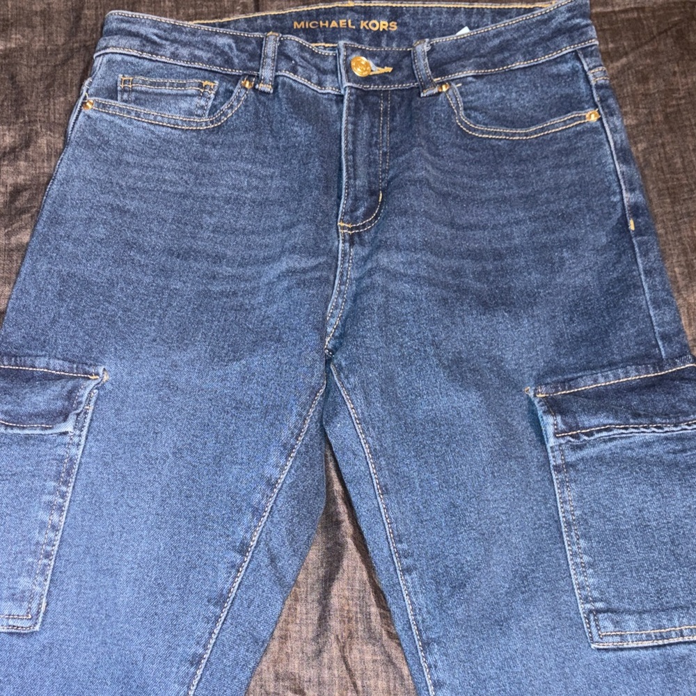 Michael Kors Men's Denim Cargo Jeans